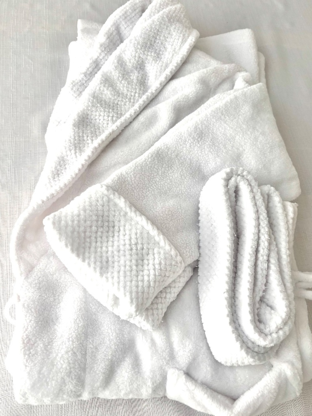 White Fleece Robe